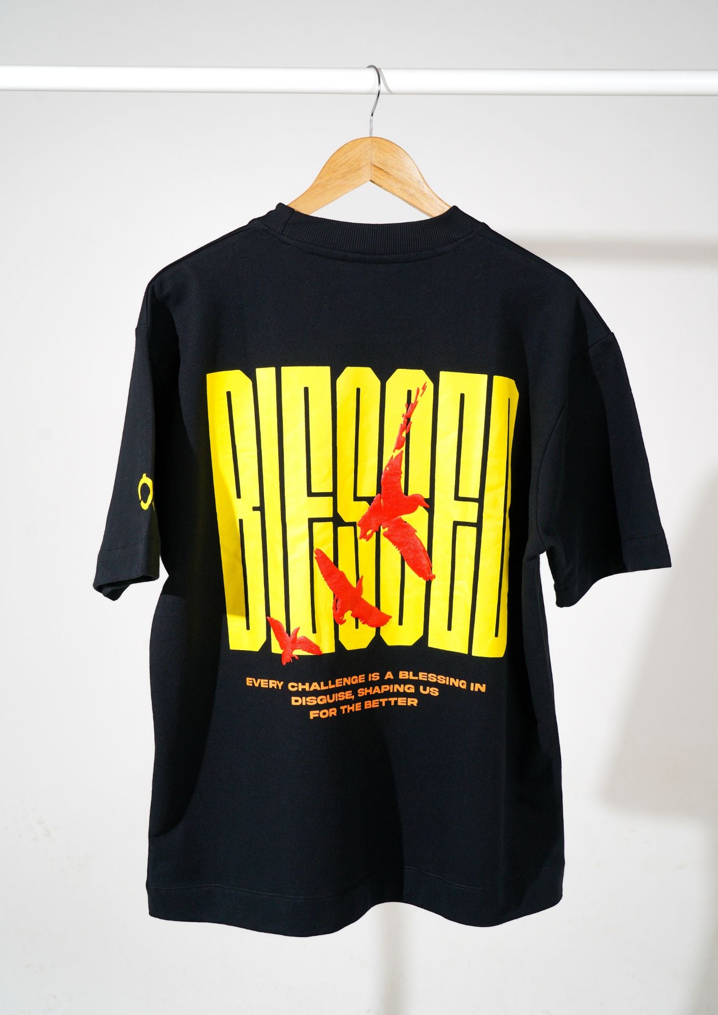 Onyx Black BLESSED T-shirt - 260 GSM