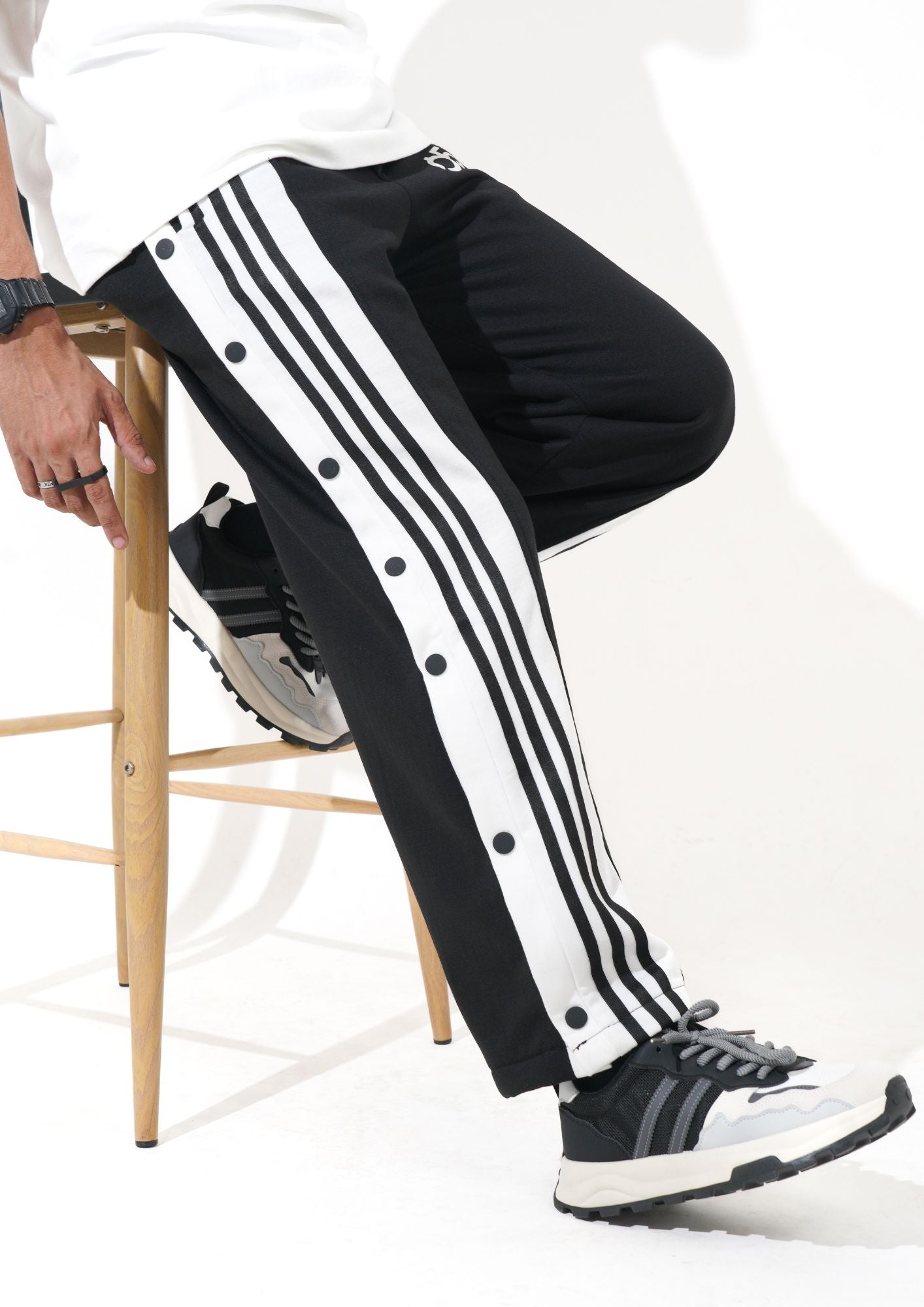 Dashing Black button pant - 300 GSM