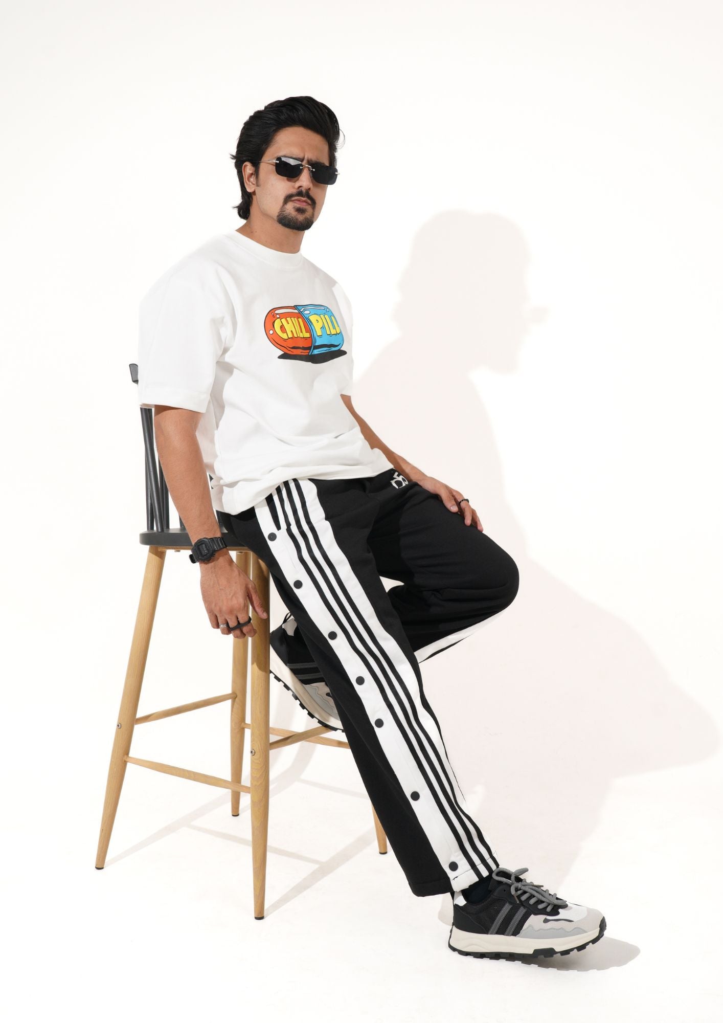 Dashing Black button pant - 300 GSM