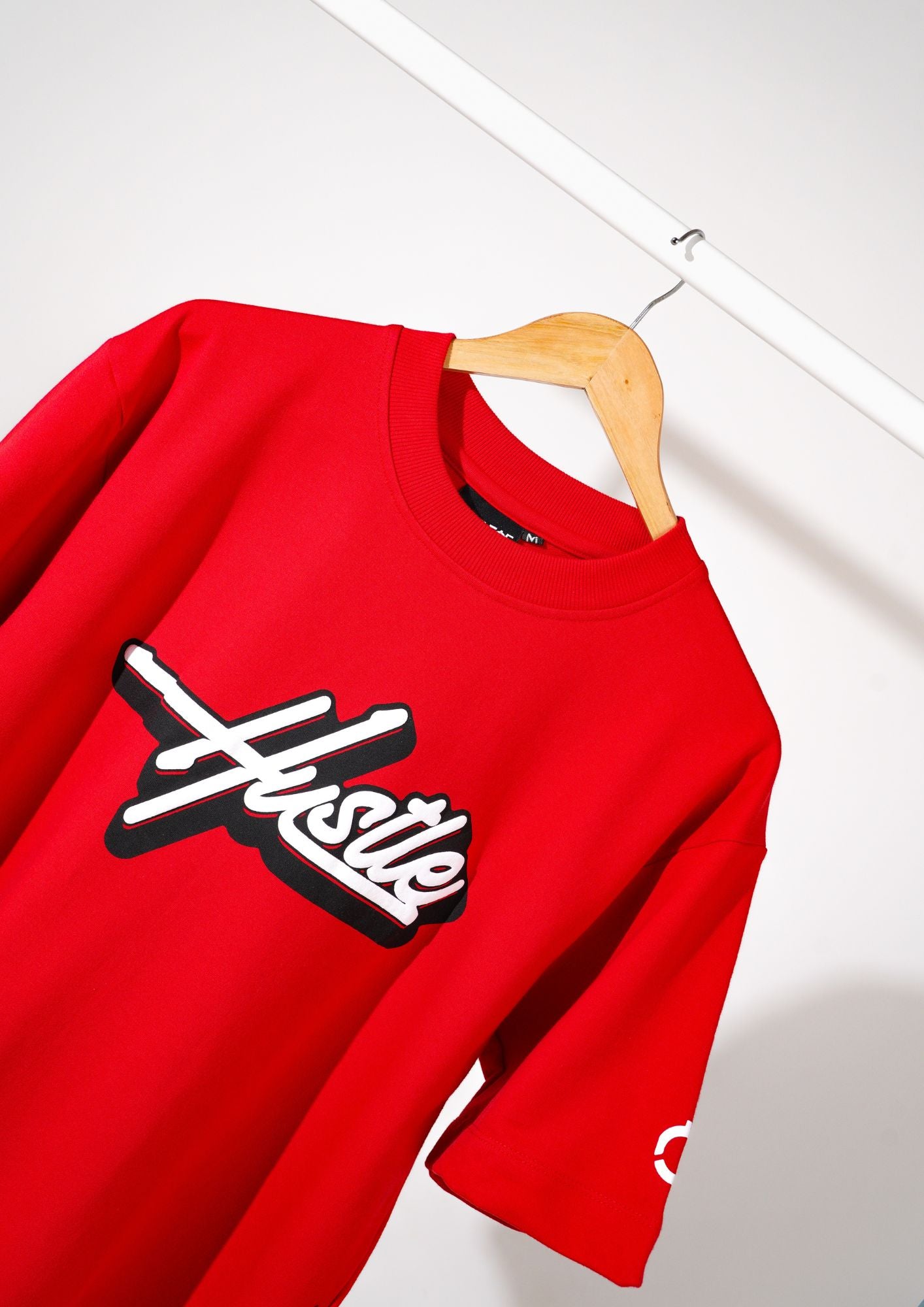 Crimson Red Hustle T-shirt - 260 GSM