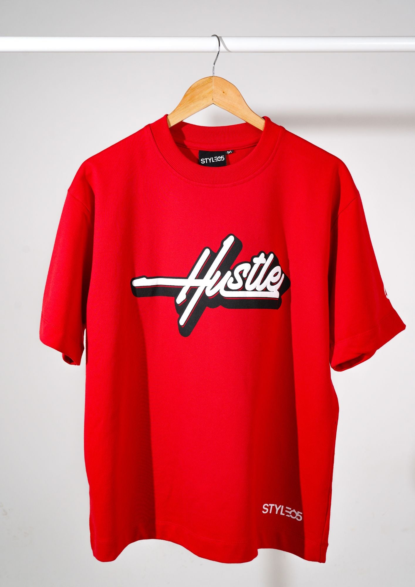 Crimson Red Hustle T-shirt - 260 GSM