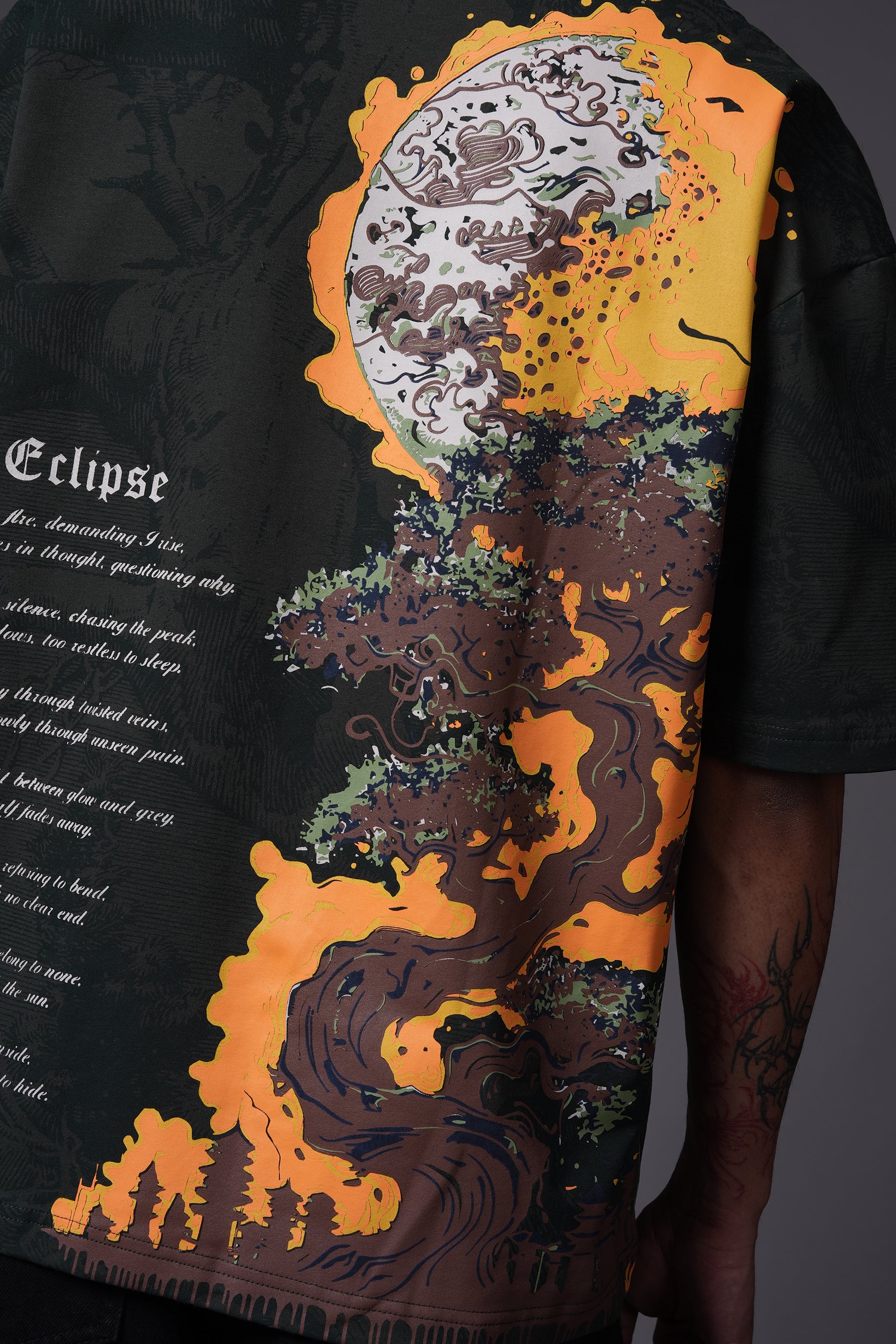 BURNING MOON T SHIRT