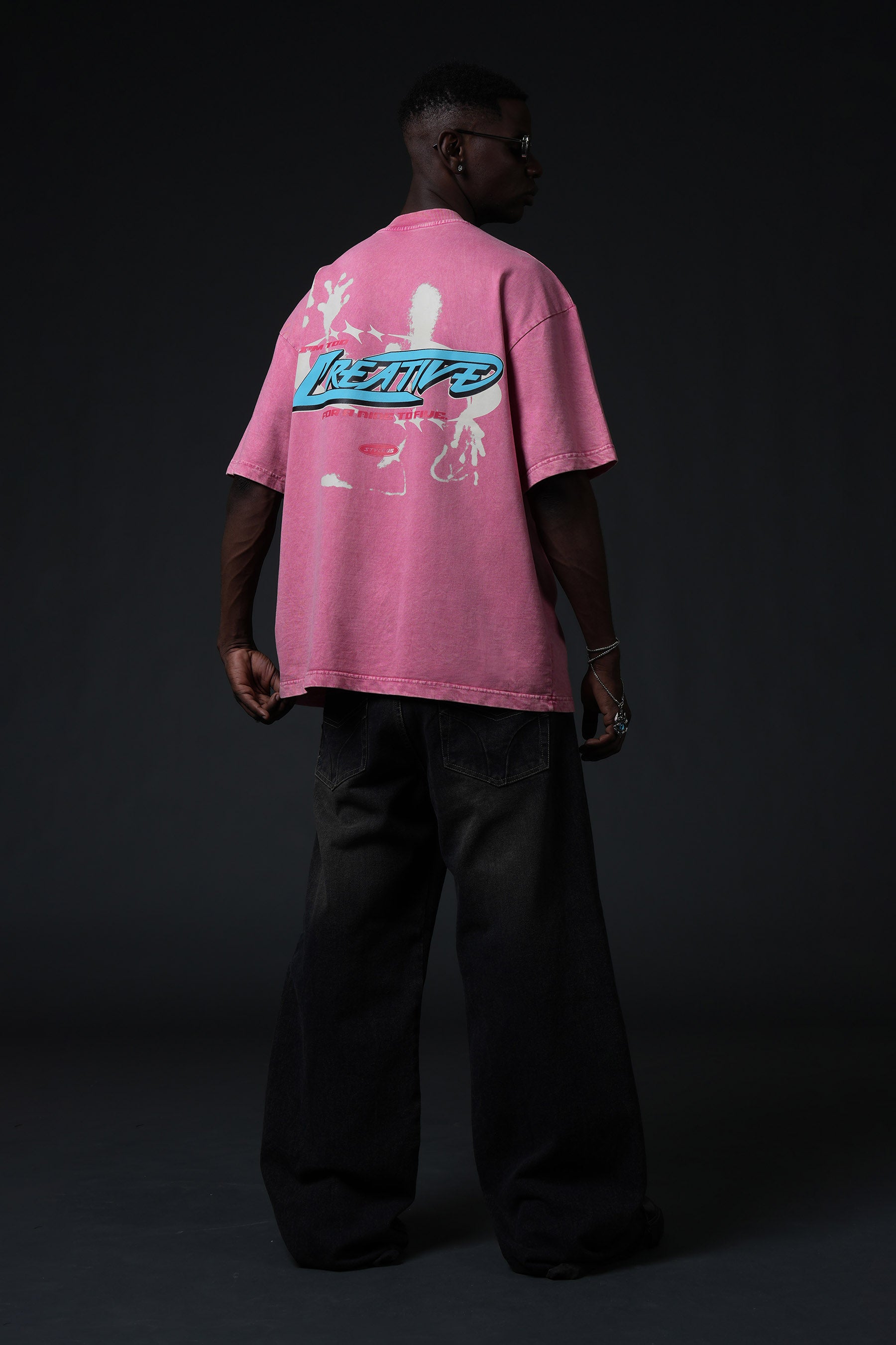 CREATIVE PINK ACID WASH - 250 GSM