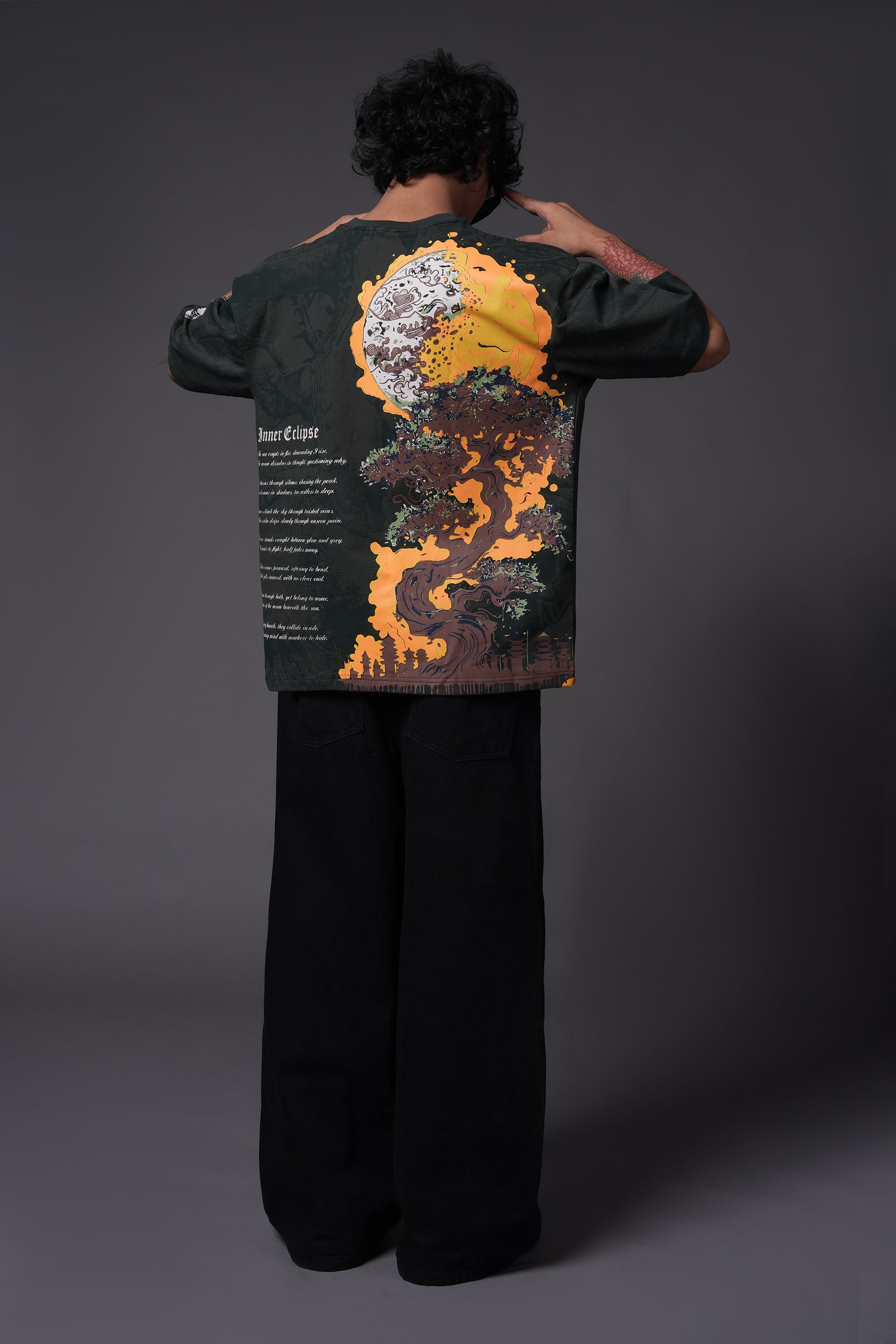 BURNING MOON T SHIRT
